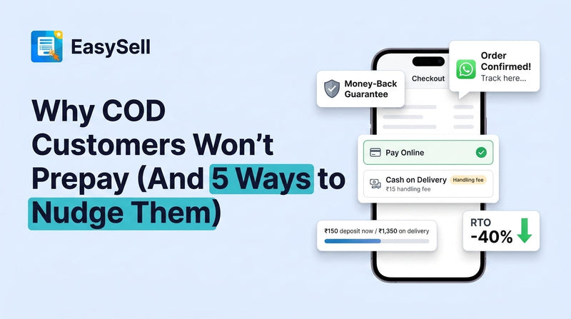 Five tactics to convert COD customers to prepaid with trust-building strategies and partial payment options