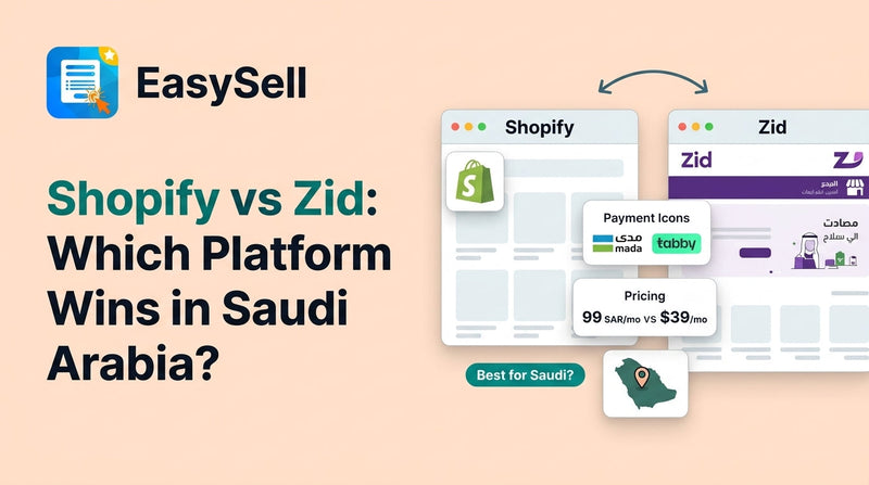 Shopify vs Zid platform comparison for Saudi Arabia ecommerce merchants