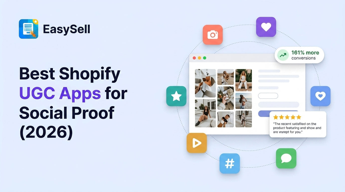 Best Shopify UGC apps comparison showing social proof galleries and customer content widgets