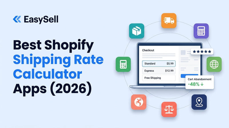 Best Shopify shipping rate calculator apps compared for 2026 with carrier rate icons