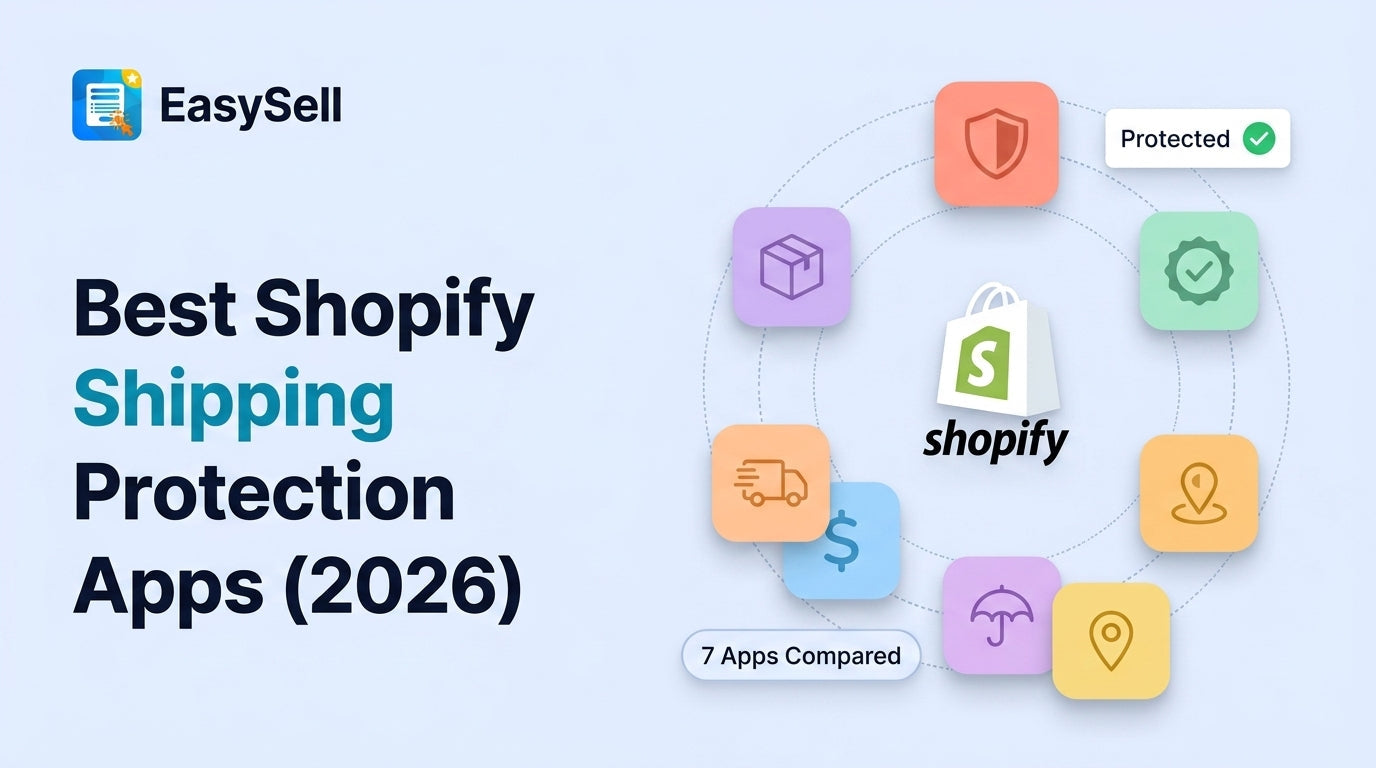 Best Shopify shipping protection apps compared for 2026 with app icons and feature highlights