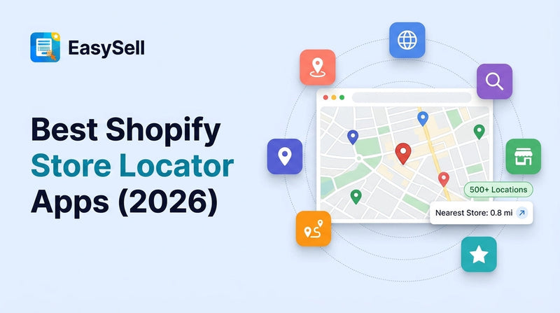 Best Shopify store locator apps compared for 2026 with map interface examples