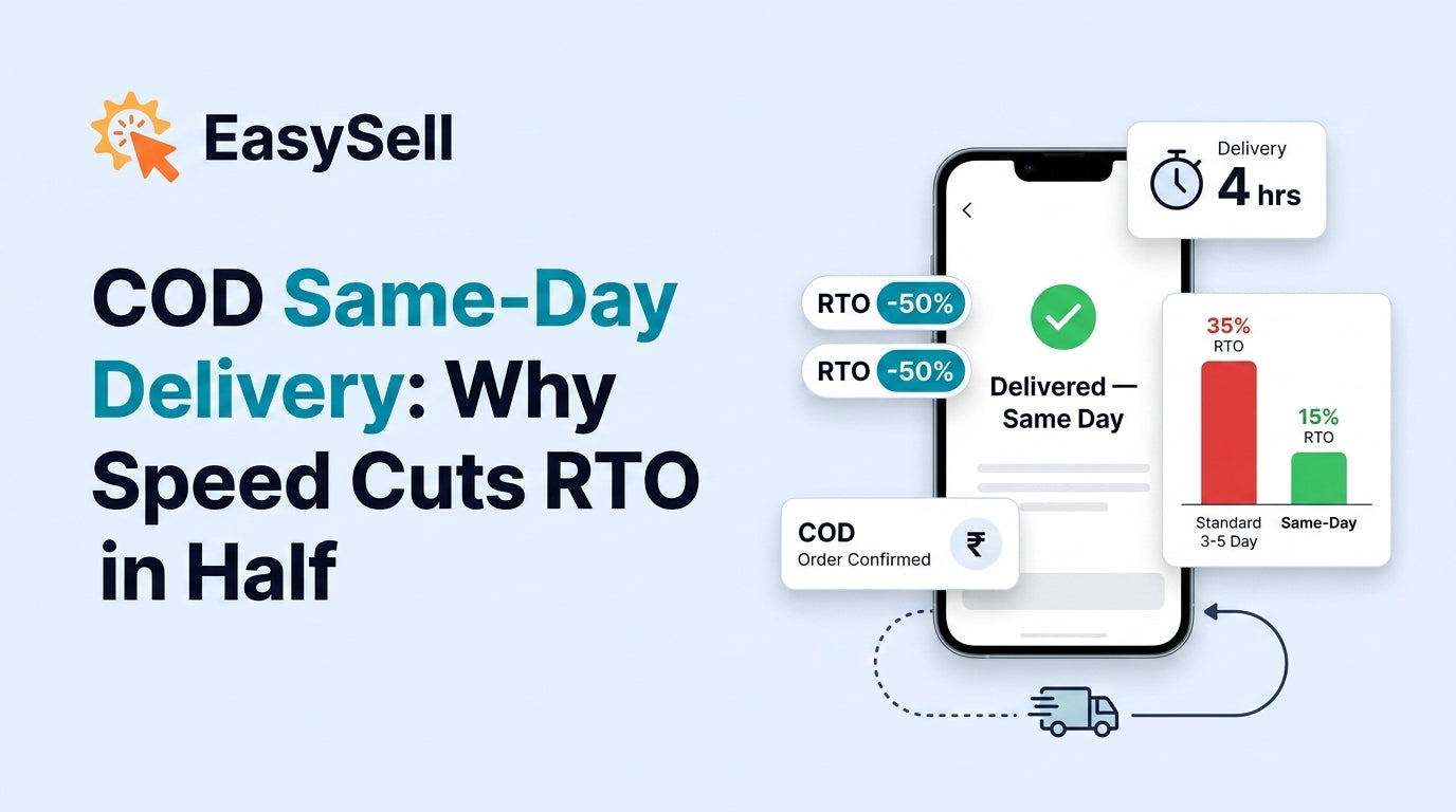 COD same-day delivery reducing return to origin rates with fast shipping logistics