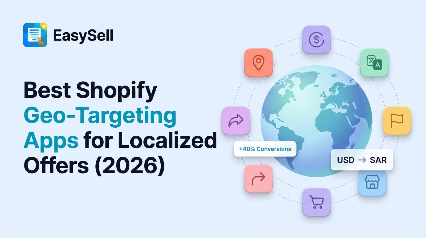 Best Shopify geo-targeting apps for localized offers showing location-based store personalization
