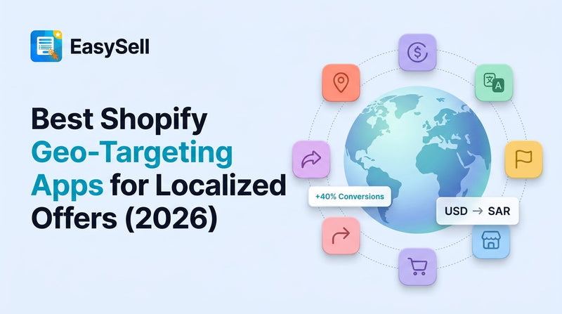 Best Shopify geo-targeting apps for localized offers showing location-based store personalization