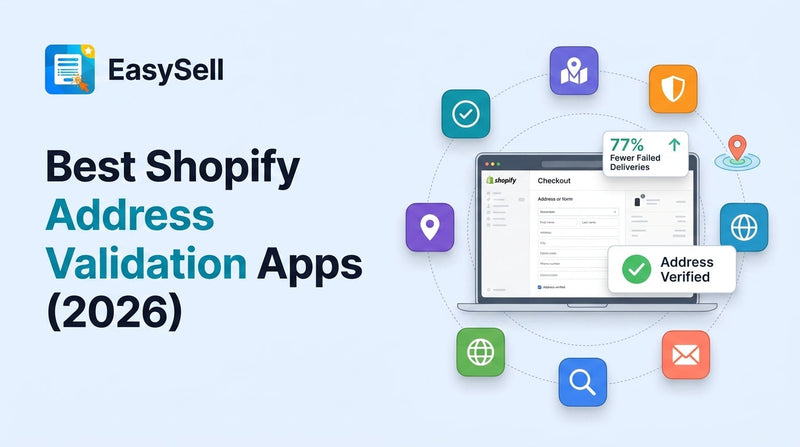Best Shopify address validation apps compared for 2026 with app icons and delivery success metrics