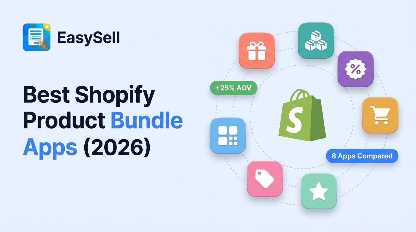 Best Shopify product bundle apps comparison for 2026 with app icons and bundle examples