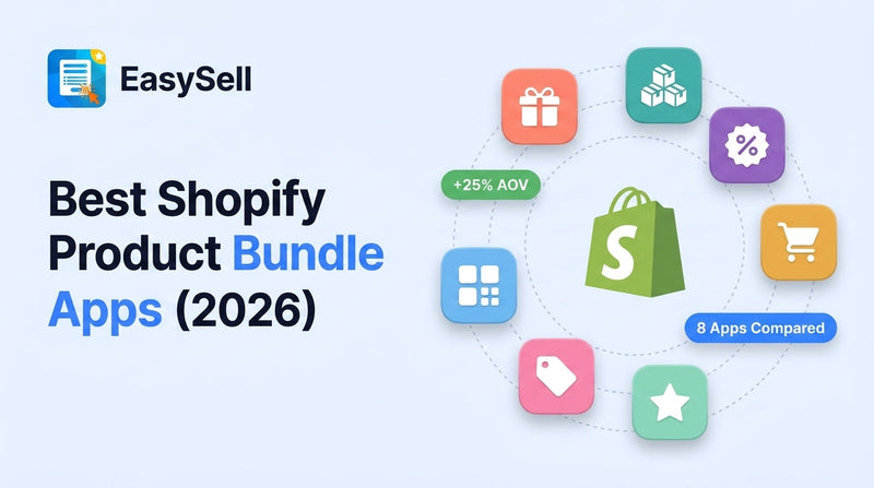 Best Shopify product bundle apps comparison for 2026 with app icons and bundle examples
