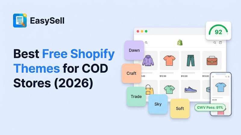 Best free Shopify themes for COD stores compared by speed and mobile performance in 2026