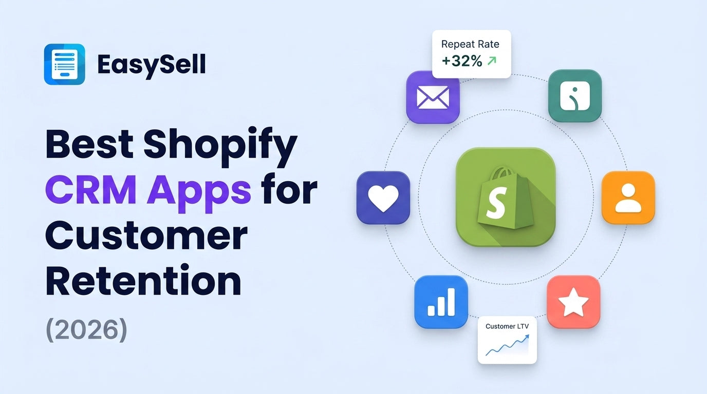 Comparison of seven Shopify CRM apps for customer retention with pricing and ratings