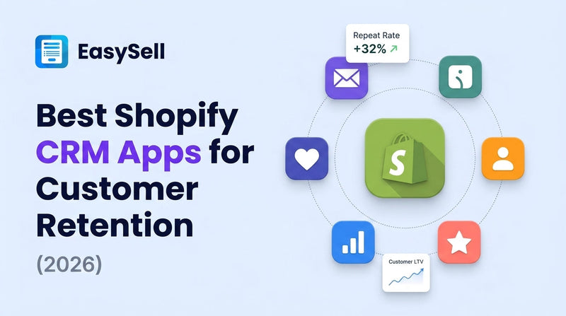 Comparison of seven Shopify CRM apps for customer retention with pricing and ratings