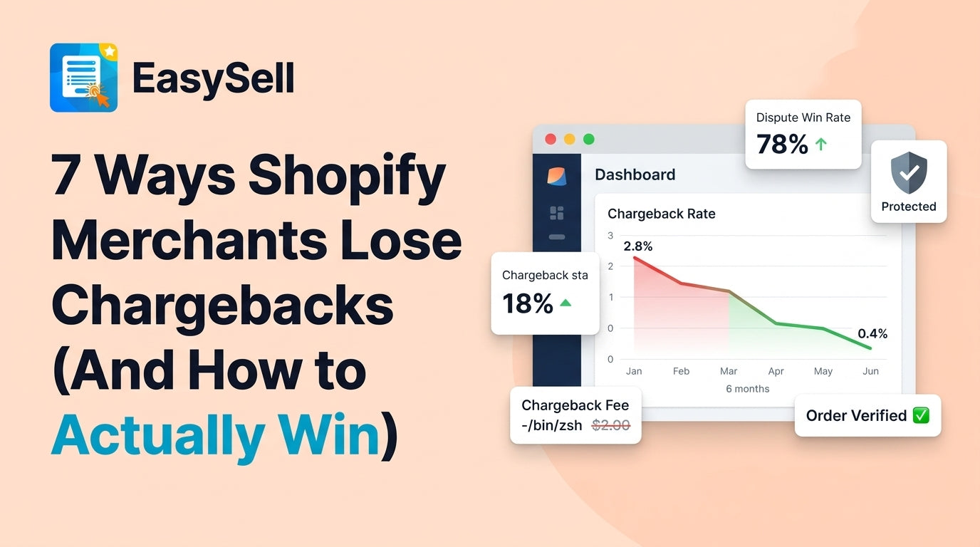 Shopify chargeback prevention tips showing merchant dispute resolution strategies