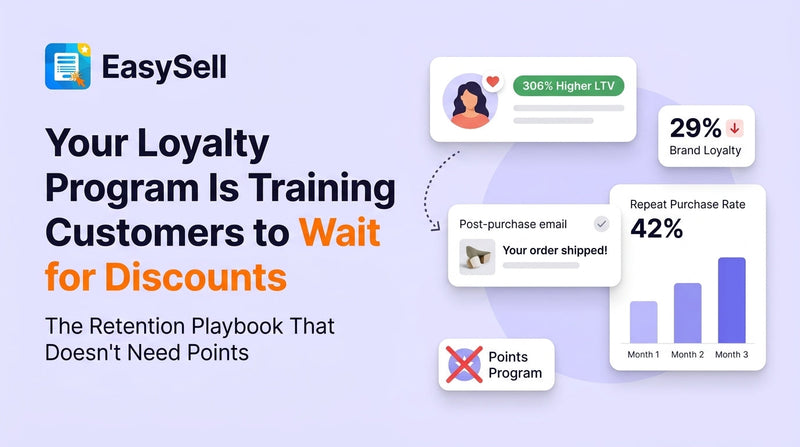 Shopify merchant reviewing customer retention metrics on a dashboard showing repeat purchase rates and lifetime value