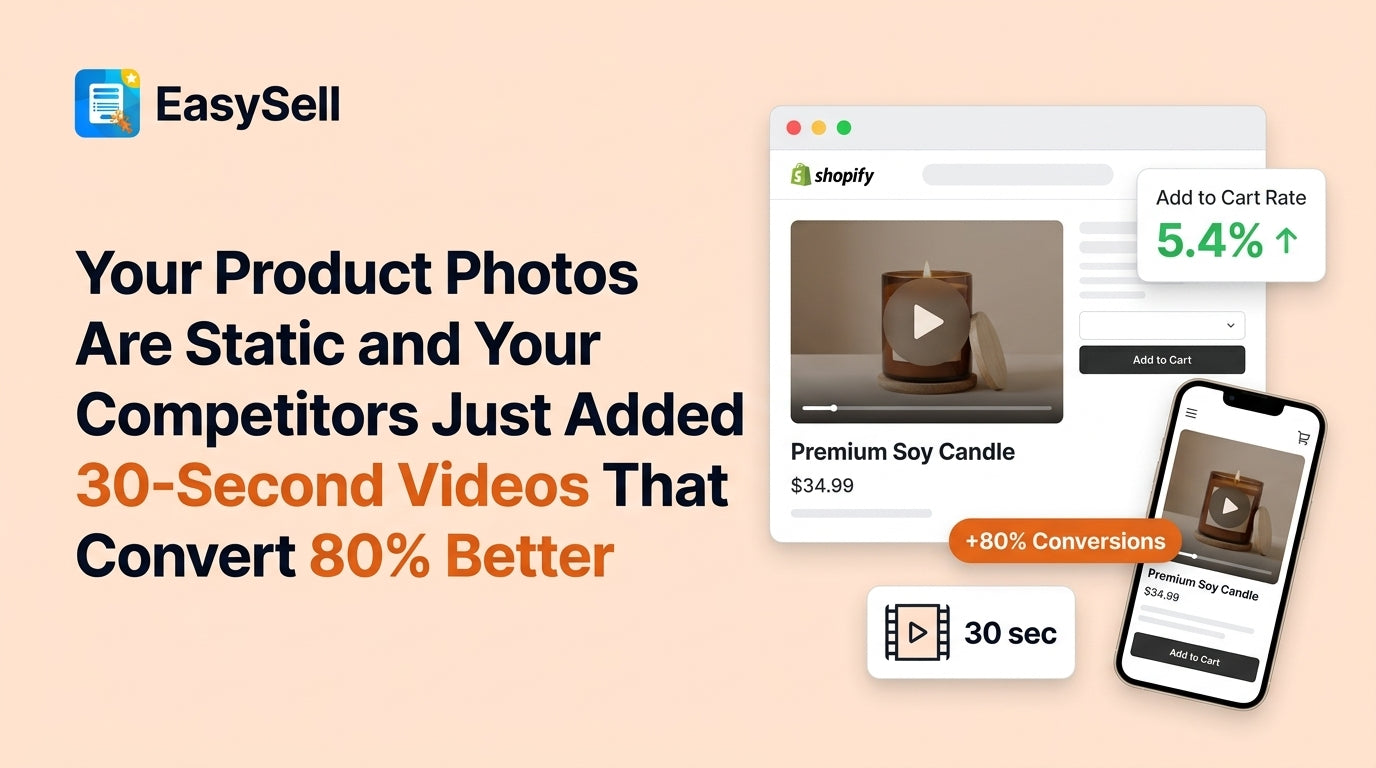 Shopify merchant filming a product video with a smartphone near a window for natural lighting