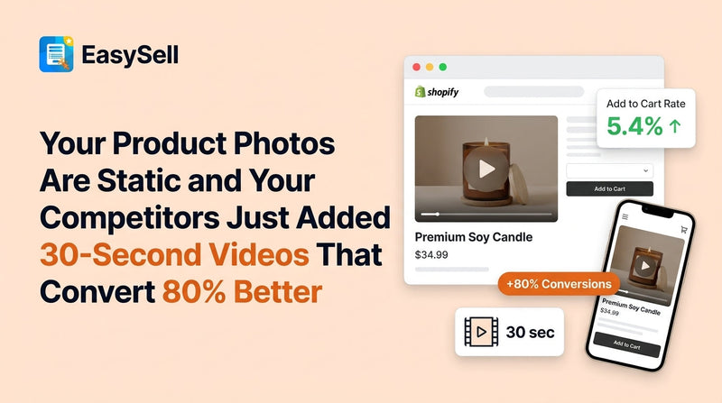 Shopify merchant filming a product video with a smartphone near a window for natural lighting