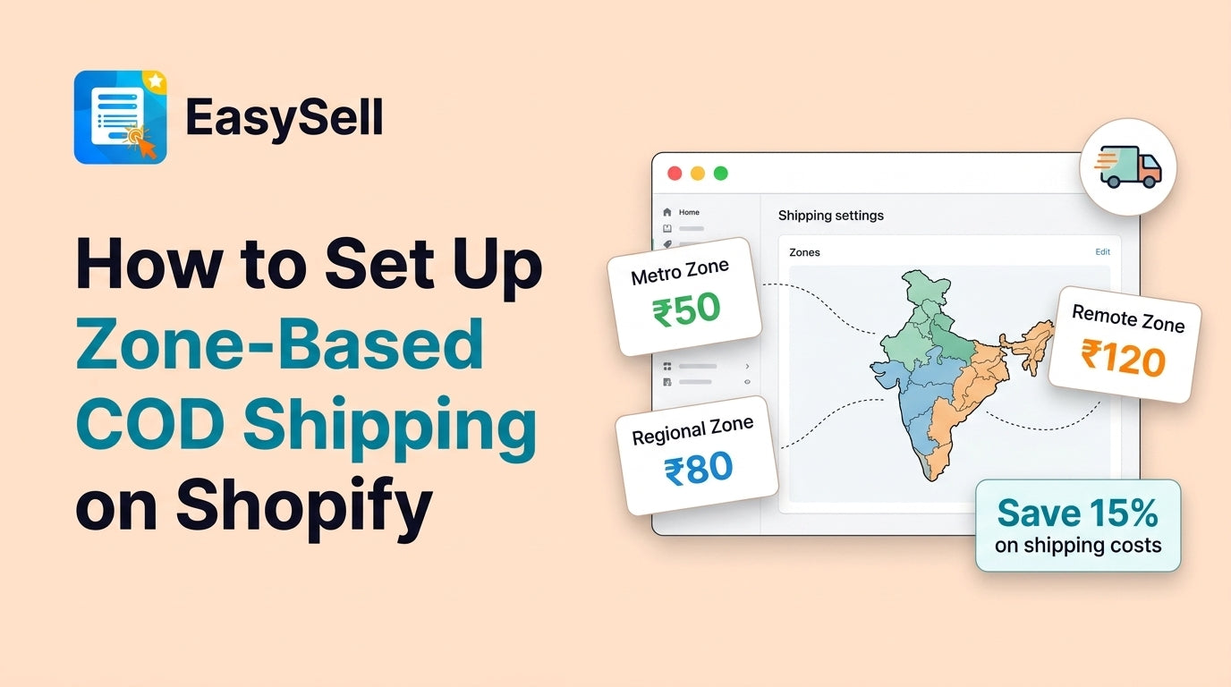 How to Set Up Zone-Based COD Shipping on Shopify – EasySell COD Form ...