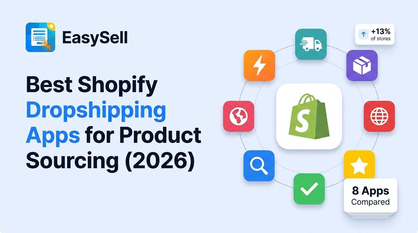Best Shopify dropshipping apps for product sourcing compared side by side in 2026