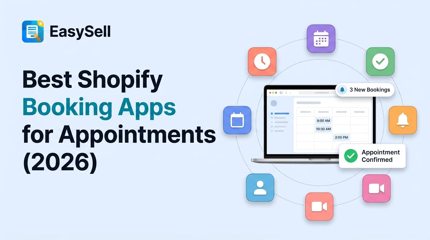 Best Shopify booking apps for appointments displayed on calendar interface with scheduling options