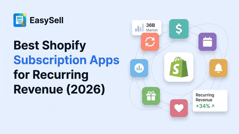 Best Shopify subscription apps comparison showing recurring revenue dashboard with subscriber metrics