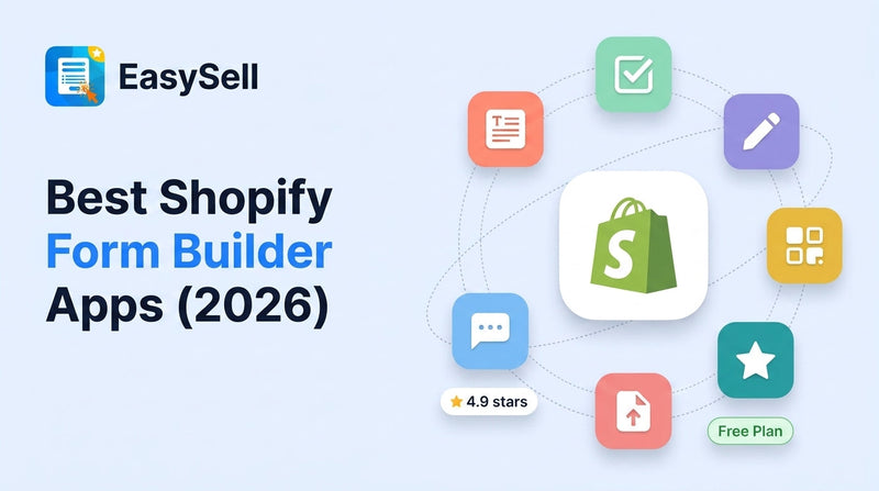 Best Shopify form builder apps comparison showing different form types for ecommerce stores