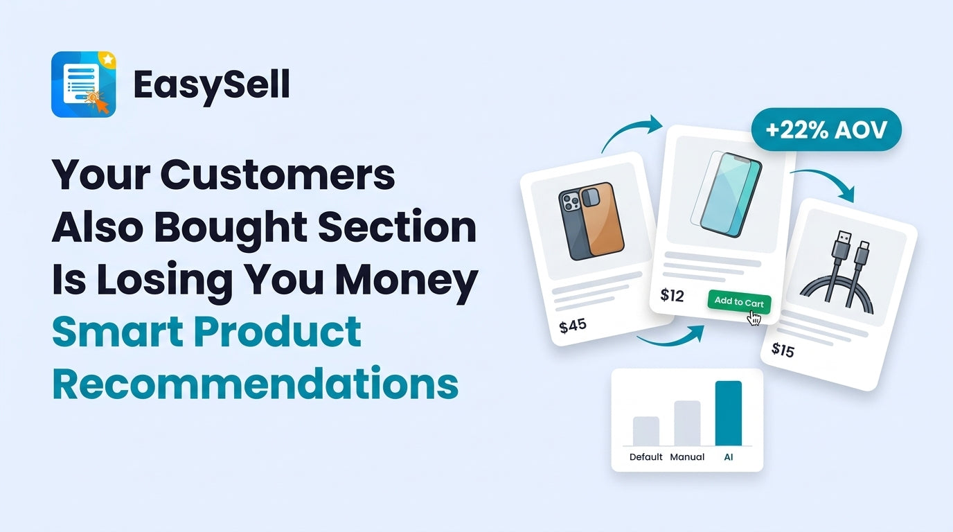 Smart product recommendation strategies that increase Shopify store AOV and conversions