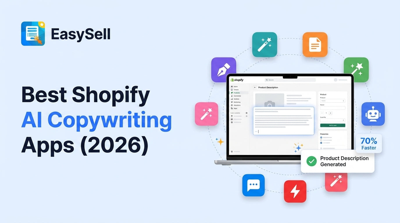 Best Shopify AI copywriting apps for product descriptions and marketing copy in 2026