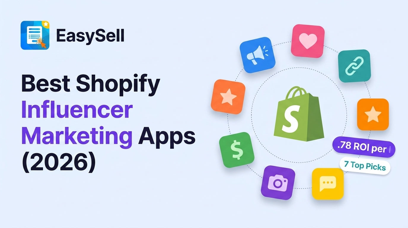 Best Shopify influencer marketing apps compared for 2026 with app icons and feature highlights