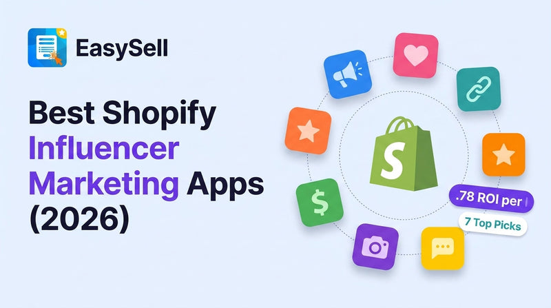 Best Shopify influencer marketing apps compared for 2026 with app icons and feature highlights
