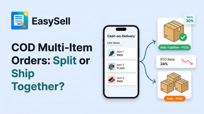 Split shipment vs consolidated shipment decision framework for COD multi-item orders
