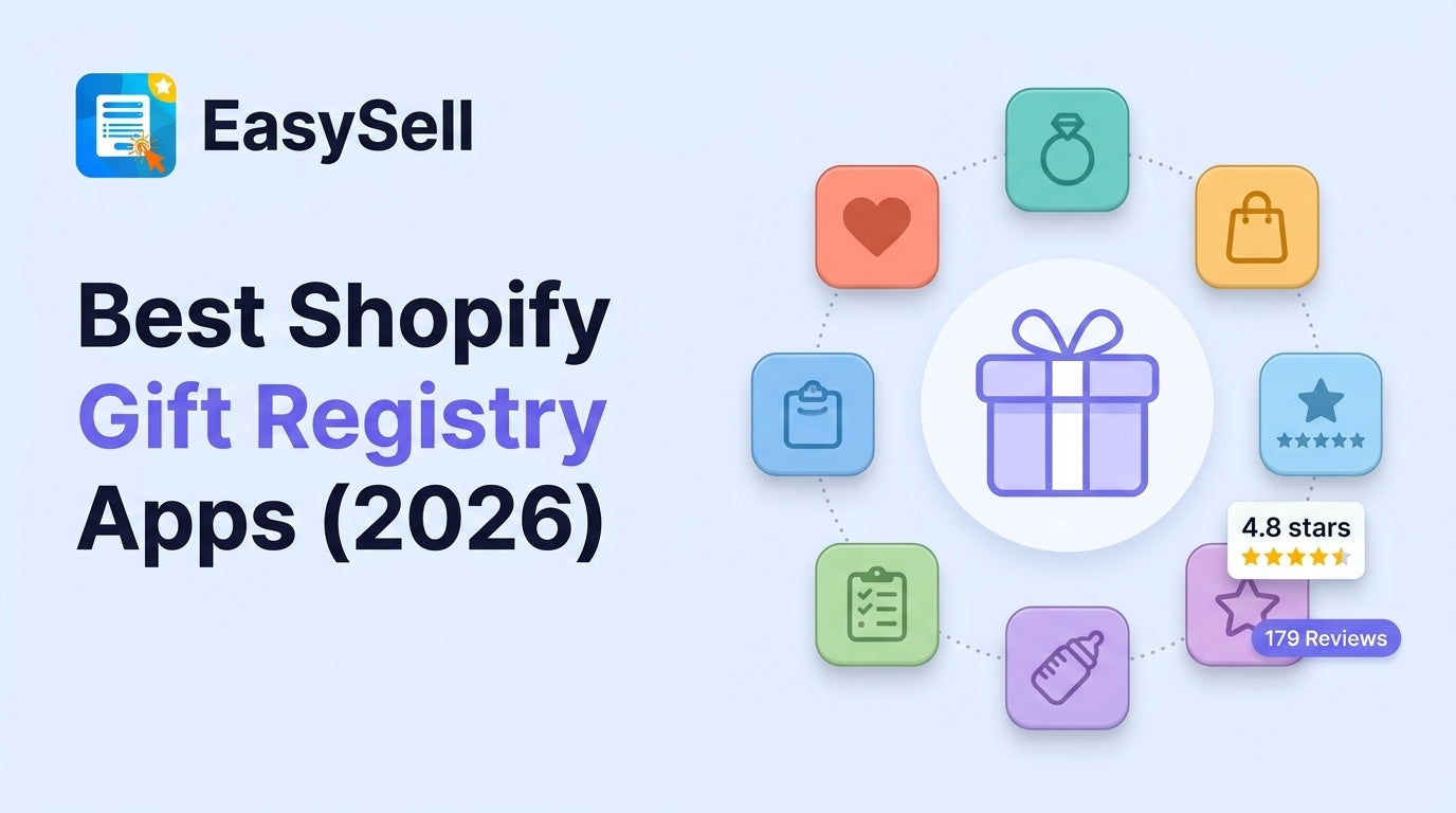 Best Shopify gift registry apps comparison showing app interfaces and registry features