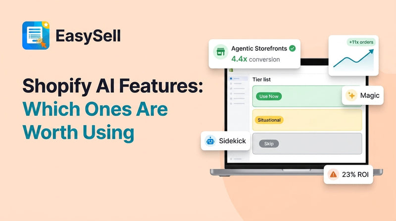 Shopify AI features tier list showing which tools deliver real ROI for merchants
