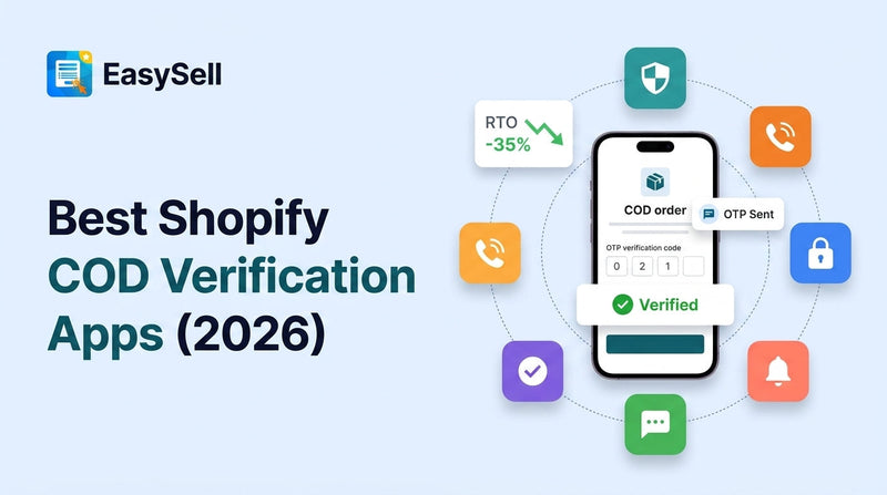 Comparison of the best Shopify COD verification apps for 2026 showing OTP and WhatsApp verification features