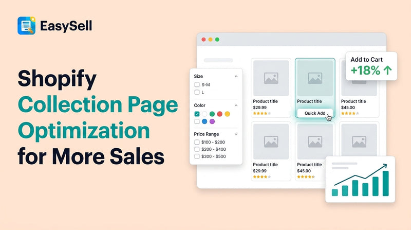 Shopify collection page layout with optimized product grid and filtering options